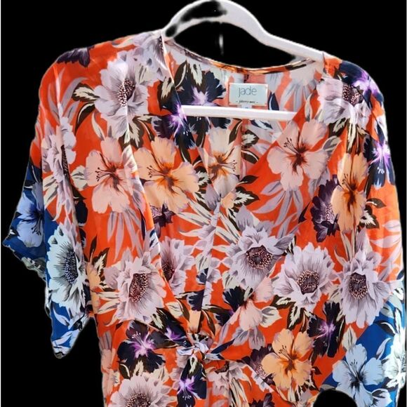 Johnny was Kade tie front kimono sleeve floral dress - Picture 2 of 9